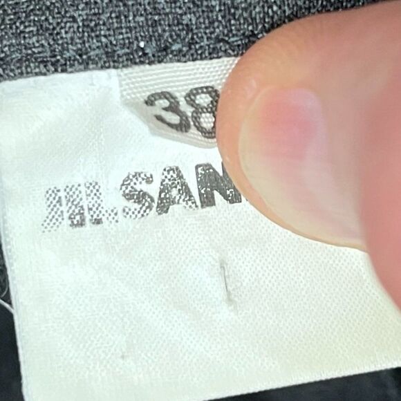 JIL SANDER Gray Soft Wool Work Pants Trousers  Women's Size EU 38 US 26 - Picture 4 of 9